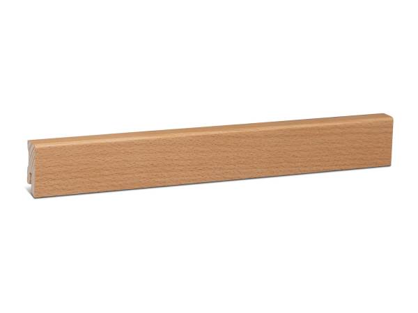 Modern Parkettleiste - Buche gedämpft, natur lackiert (16x40mm)
