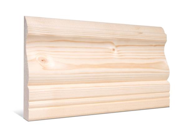 Wandleiste - Profilierte Bekleidungsleiste Fichte nordisch roh (19x117mm)