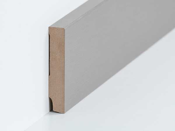 Südbrock Fußleiste 16 x 80 mm, Oberkante rechteckig, MDF foliert - Champagner