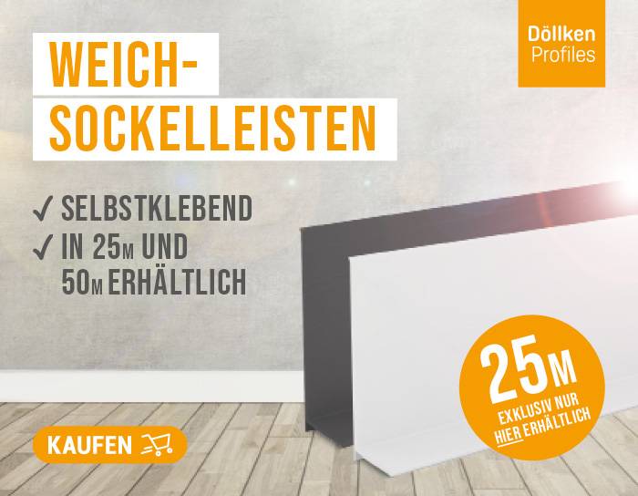 2,3lfm 1 St/ück SPARPAKET Quadratleiste Abschlussleiste Sockelleiste MDF WEISS Folie 20x20mm