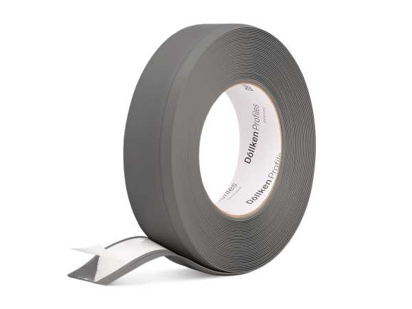 Selbstklebende Weichsockelleiste basic, dunkelgrau 25 m