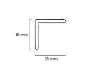 Vorschau: Primo Knickwinkel 18x18mm grau | Länge 5m Vorschau: Primo Knickwinkel 18x18mm grau | Länge 5m