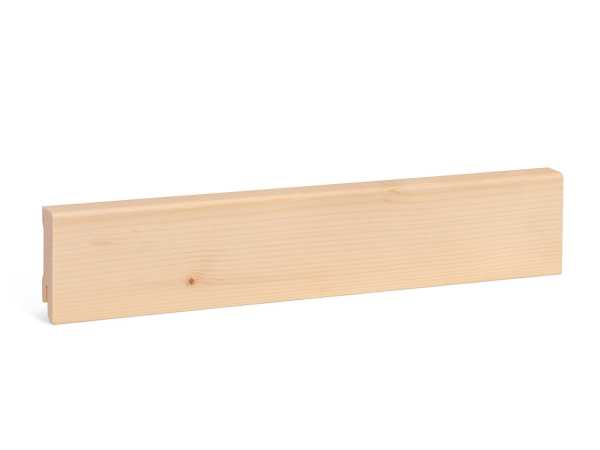 Modern Massivholz Sockelleiste - Fichte nordisch roh (16x58mm)