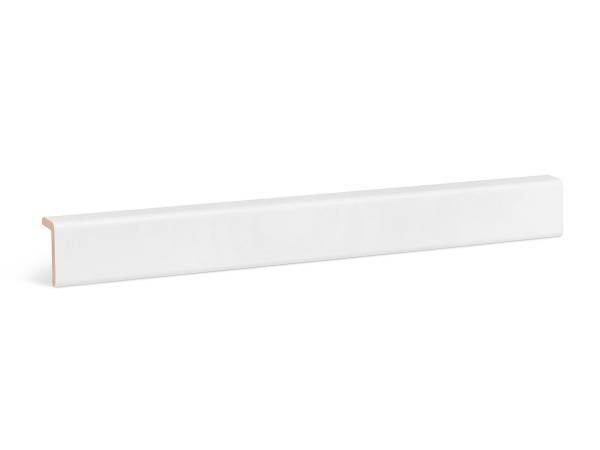 Winkelleiste 19 x 33 mm weiß lackiert RAL9016 - Kiefer Massivholz