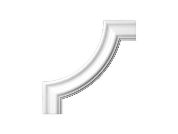 Styropor Viertelbogen BI 60, r= 180 mm (4 Stück)