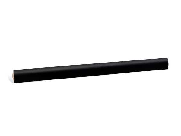 Viertelstab schwarz 14 x 14 mm - Massive Fichte Holzleiste