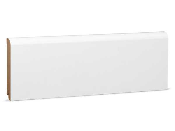 Oben rund MDF - weiß foliert RAL9016 (18x100mm)