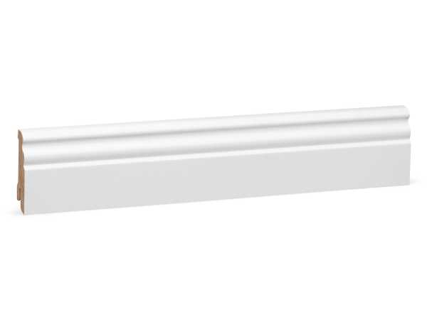 Berliner Leiste Massivholz weiß lackiert RAL9016 (18x58mm)