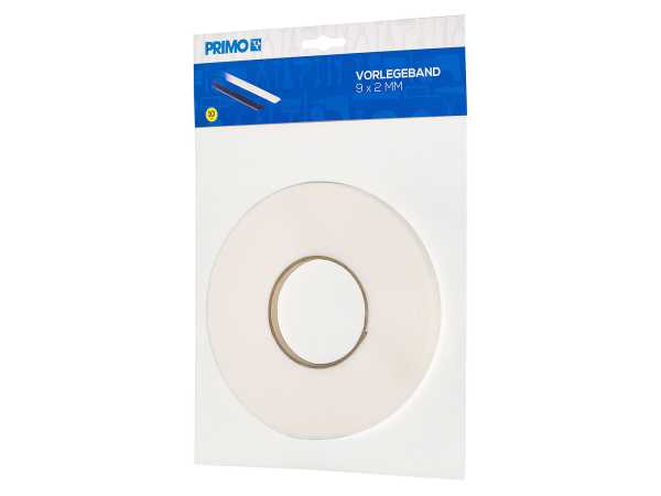 Primo Vorlegeband weiß 2x9mm | selbstklebend in Länge 10m