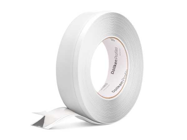 Selbstklebende Weichsockelleiste basic, weiß 25 m
