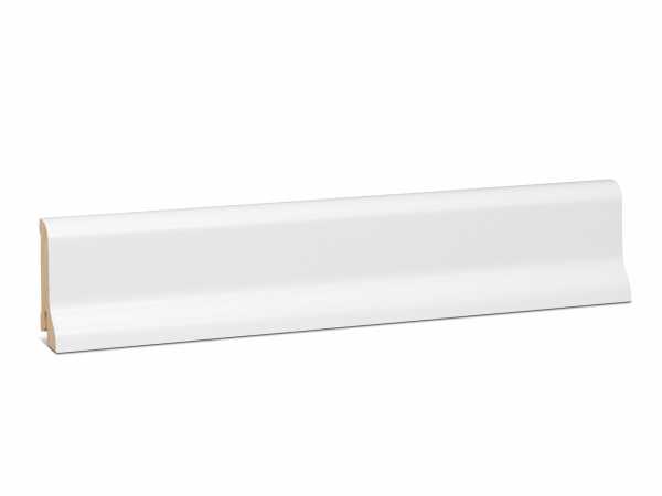 ExPress Fichte Massivholz - weiß foliert RAL9016 (20x60mm)