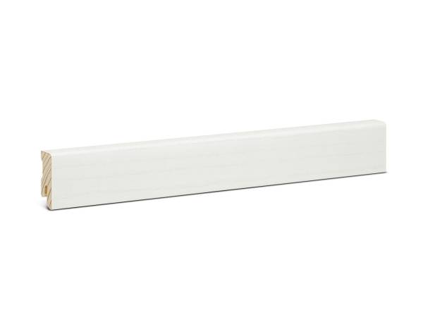 Eiche Modern - weiß lackiert RAL9010 (16x40mm)