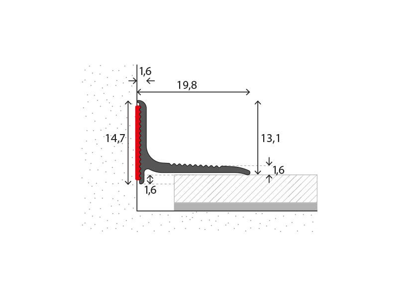 Prinz Wandanschlussprofil selbstklebend Länge 250 cm