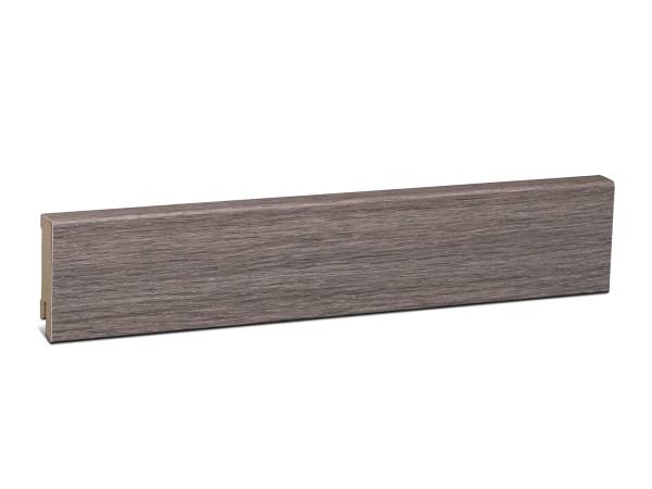 Modern MDF Laminat Fußleiste - Schiefer grau (16x58mm)