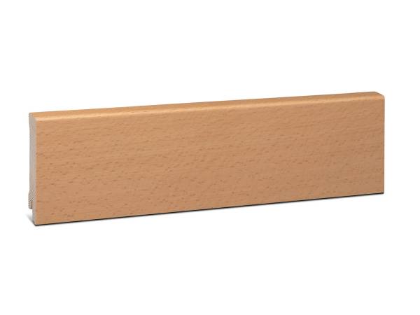 Modern Parkettleiste - Buche gedämpft, natur lackiert (16x80mm)