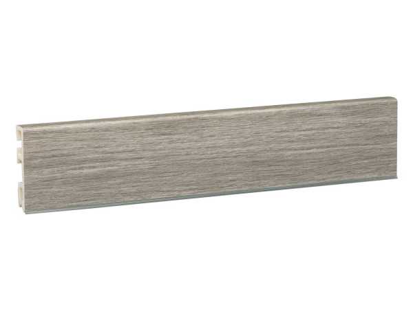Selbstklebende PVC Fußleiste Eiche grau, USL60 Cubica (10Stk.)