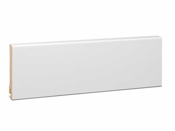 Modern Fichte Massivholz - weiß foliert RAL9016 (16x95mm)