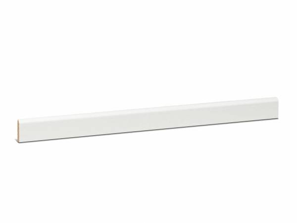 Deckleiste 5 x 22 mm weiß lackiert RAL9010 - Kiefer Massivholz